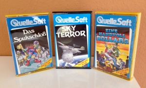 Kassetten von Quellesoft für den C64