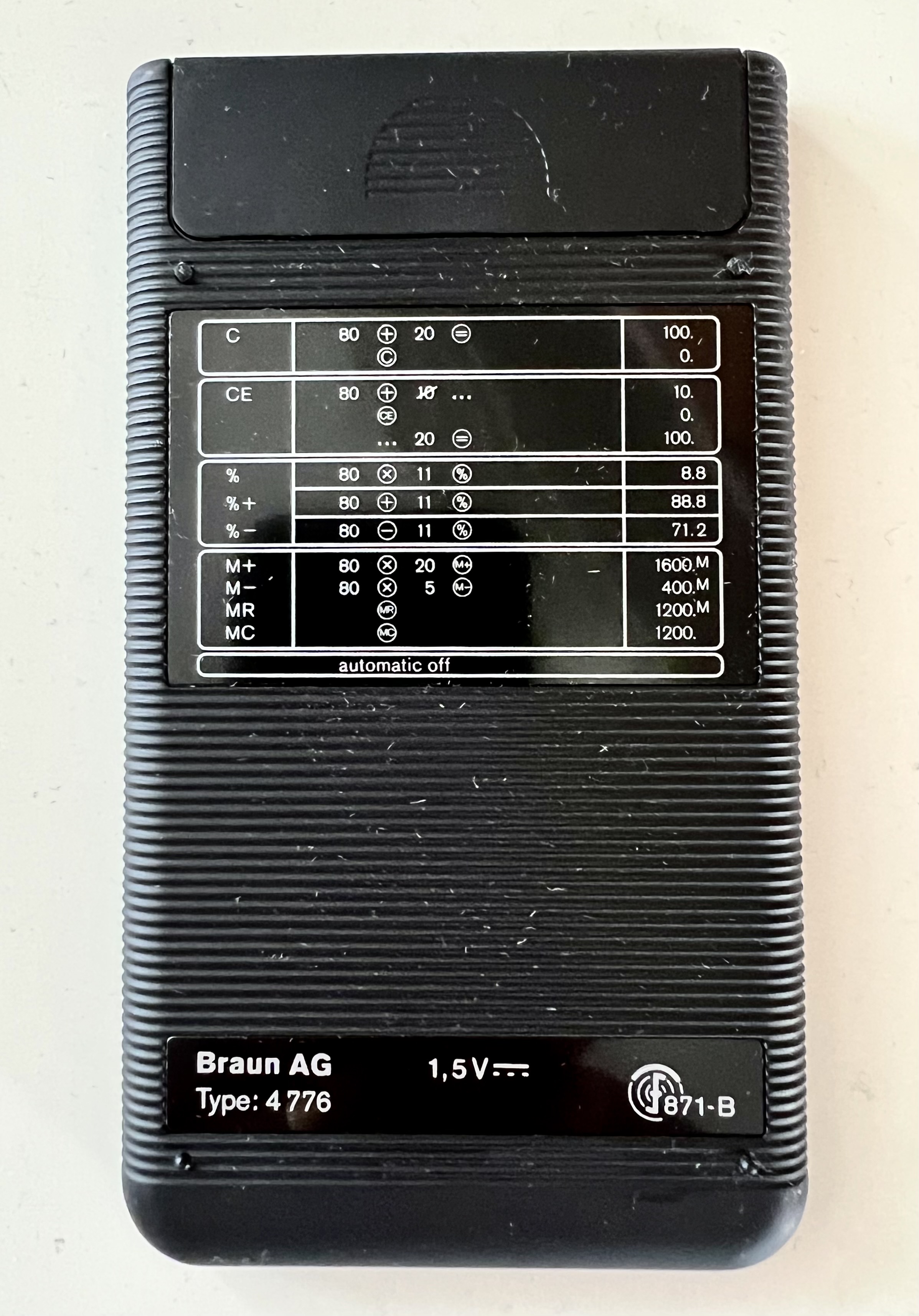 Braun control ET66 - Rückseite